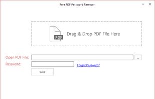 Free PDF Password Remover screenshot 1
