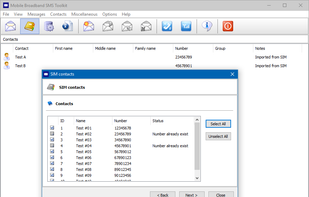 Mobile Broadband SMS Toolkit screenshot 1