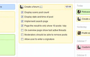 Subtasks. By dividing your tasks into subtasks you can track how much progress you have made on a specific task. As soon as a subtask is completed, you can directly tick it off on the board. The change is automatically saved without any further action required of you.