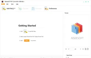 Aiseesoft PDF Converter Ultimate screenshot 1
