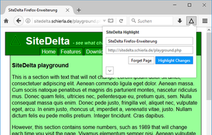 SiteDelta Highlight screenshot 1