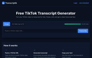 Transcriptik screenshot 1