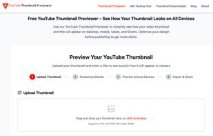Free YouTube Thumbnail Previewer
