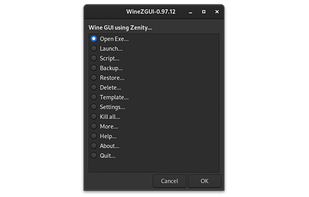 WineZGUI screenshot 1