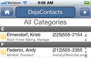 DejaOffice screenshot 1