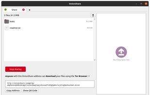 OnionShare screenshot 3