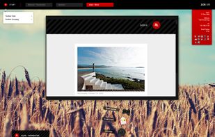 Example of LiteStep desktop