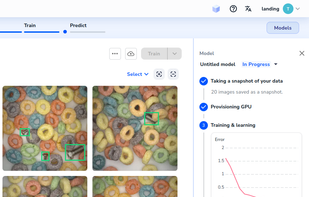 Training a model with just one click