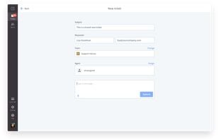 Create a new ticket in HelpDesk. 