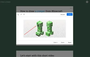 Annotating image added to the step