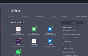 Add all of your favorite apps, and access them right inside Shift!