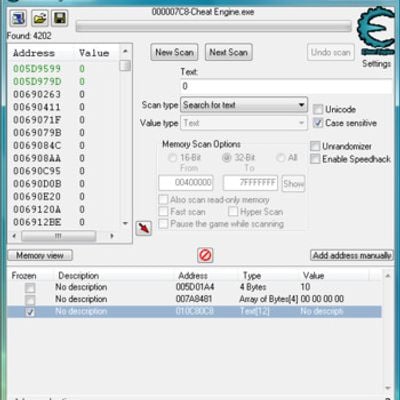 Cheat Engine, Software