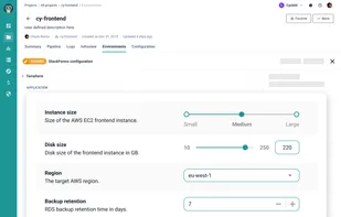 Easy to use and customizable forms to personalize your deployments