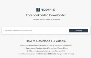 FbDown123 screenshot 1