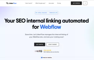 LinkerFLow's landing page