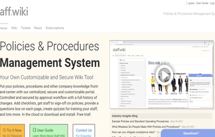 The front page of our website, and what guests immediately see