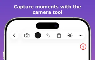 Capture moments with the camera tool