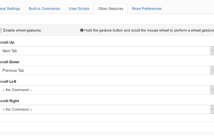 Wheel gestures are supported.