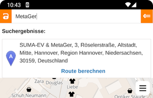MetaGer Maps screenshot 1