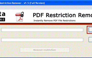 PCVITA PDF Restriction Remover screenshot 1