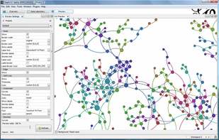 Gephi screenshot 2