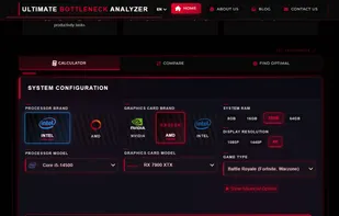 Ultimate Bottleneck Calculator screenshot 1