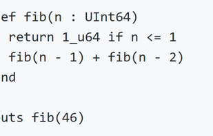 Crystal (programming language) screenshot 1