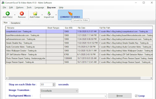 Convert Excel to Video 4dots screenshot 1
