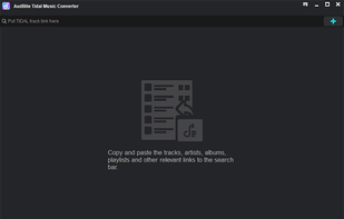 add Tidal music to AudBite Tidal music converter
