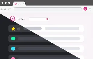 Keptab has well desige dark/light mode