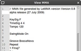 MMA code