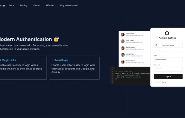 Indie Starter screenshot 1