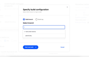 Build mobile apps using standard or premium instances of macOS, Linux and Windows build machines.