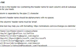 Input your lead list and/or emails