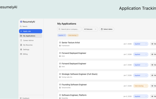 Application Tracking