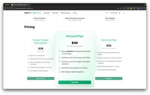 Pricing Page