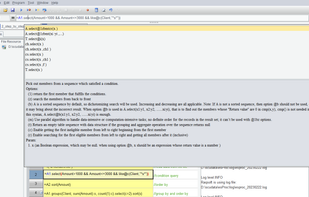 esProc SPL provides a convenient IDE that not only offers comprehensive debugging and intuitive unit format programming, but also provides quick function help. Simply move the cursor to a function and press the Alt key to display a detailed explanation of the function.