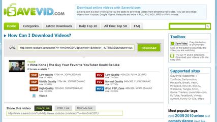 SaveVid: Download, save and convert online videos easily | AlternativeTo