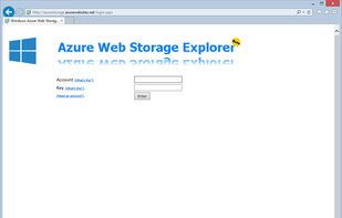 Azure Web Storage Explorer screenshot 1