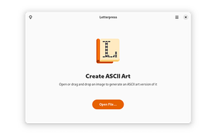 Letterpress ASCII screenshot 1