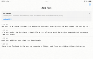 Zen Post screenshot 1