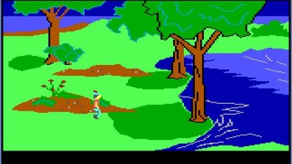 King's Quest, running on an emulated Tandy 1000.
