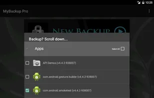 MyBackup screenshot 2