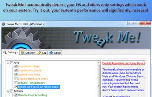 Tweak Me! screenshot 1