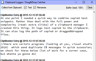 clipLogger screenshot 1
