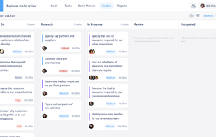 Track Task completion in Kanban