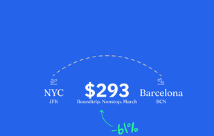 Homebase Flights - NYC to Barcelona