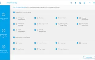 RecoveryiPhone Data Software screenshot 1