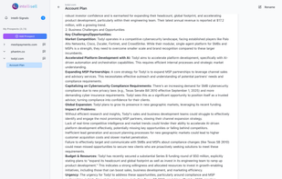 Build a comprehensive Strategic Account Plan matching your offerings instantly