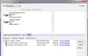 RAID wizard. Reconstructs broken RAIDs.